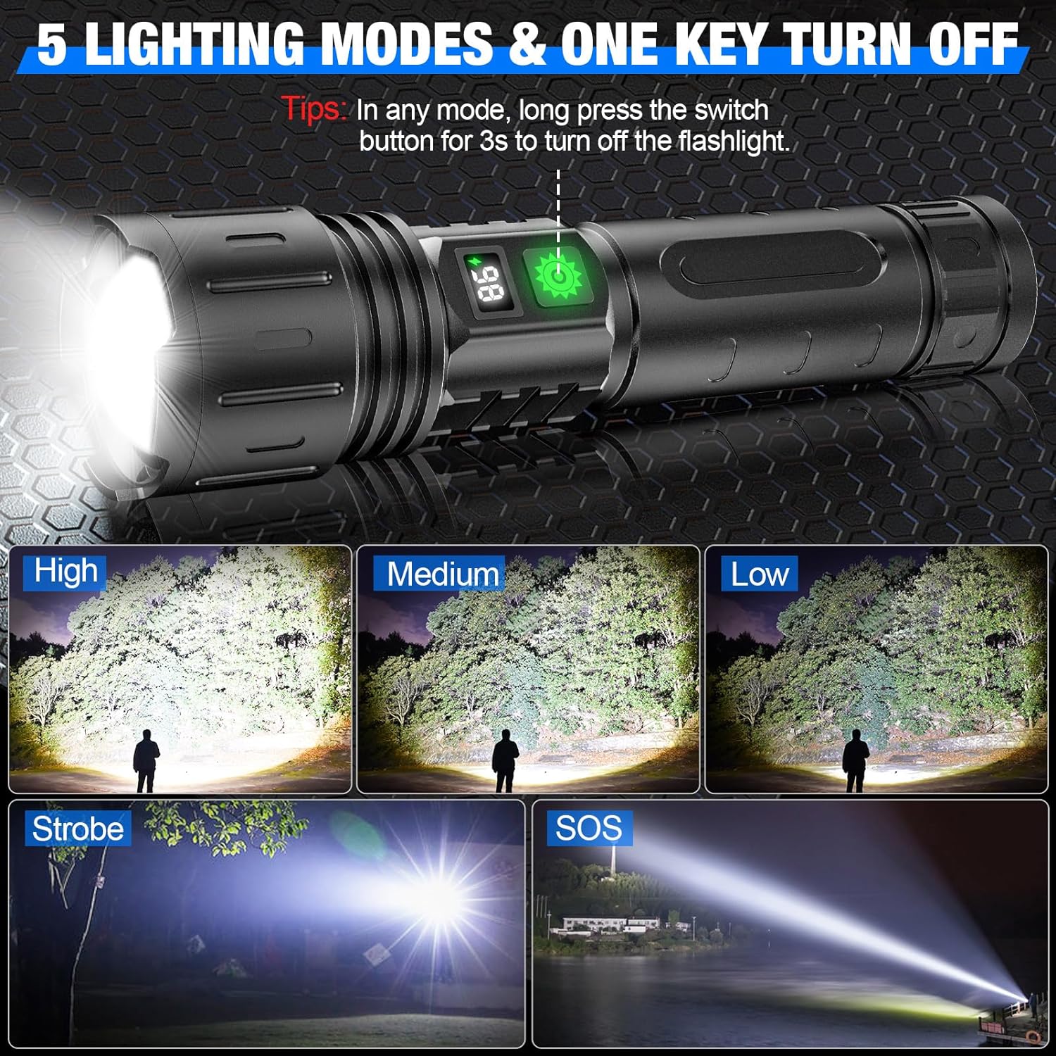 Extremely Bright Flashlight | Built for Adventure — Durable, Reliable & Ready for Anything Outside