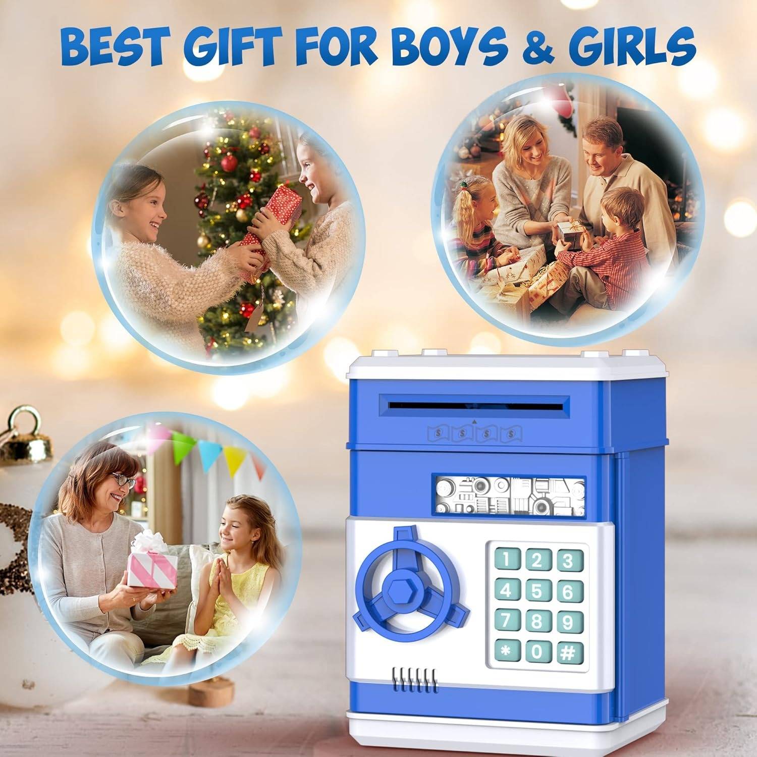 Piggy Bank for Kids | Award-Winning Toy Design for Kids Who Love to Learn, Build & Play