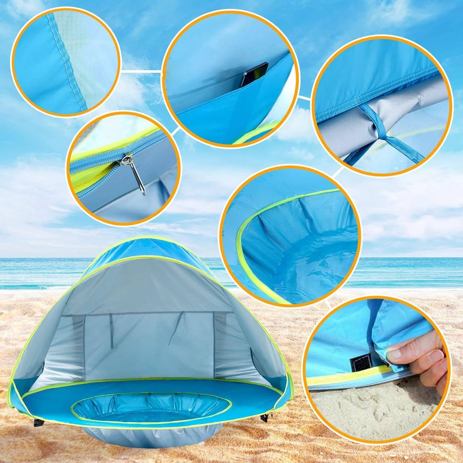 Baby Beach Tent UV Protection | Parent-Trusted Baby Essential — Comfort, Safety & Peace of Mind