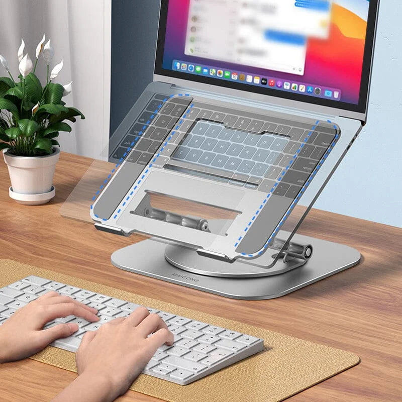 Laptop Stand Aluminum Alloy 360 Degree Rotating Bracket | High-Performance Tech Built for Modern, Busy, On-the-Go Lifestyles