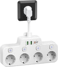 Wall-mounted Power Strip With Independent Switch — 2 USB A And 1 USB C | Cleverly Designed for Everyday Use — You'll Wonder How You Managed Without It