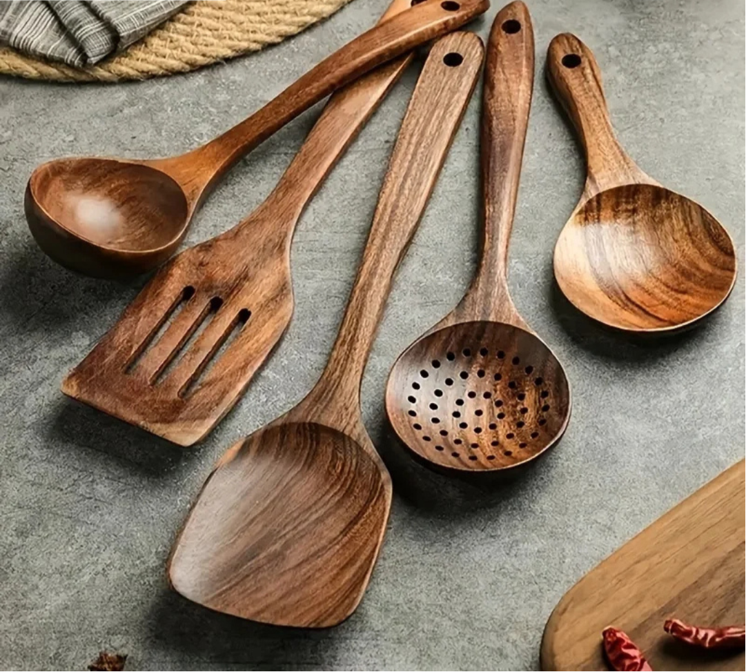 Kitchen set made of natural teak wood | The Kitchen Essential That Changes How You Cook, Prep & Enjoy Food