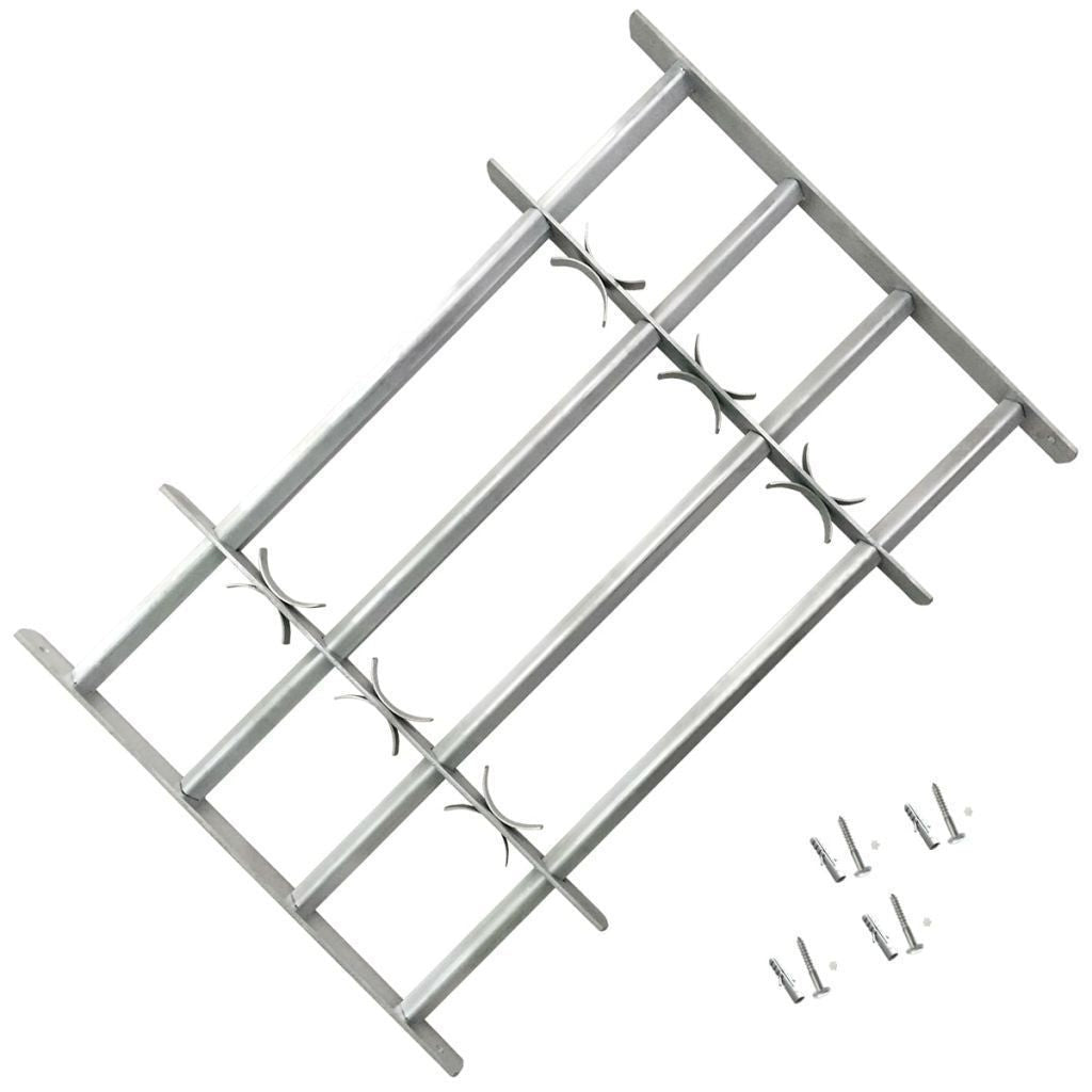 Adjustable safety grille for windows with 3 crossbars 700-1050 mm | Discreet, Reliable & Easy to Install — Smart Security Made Simple