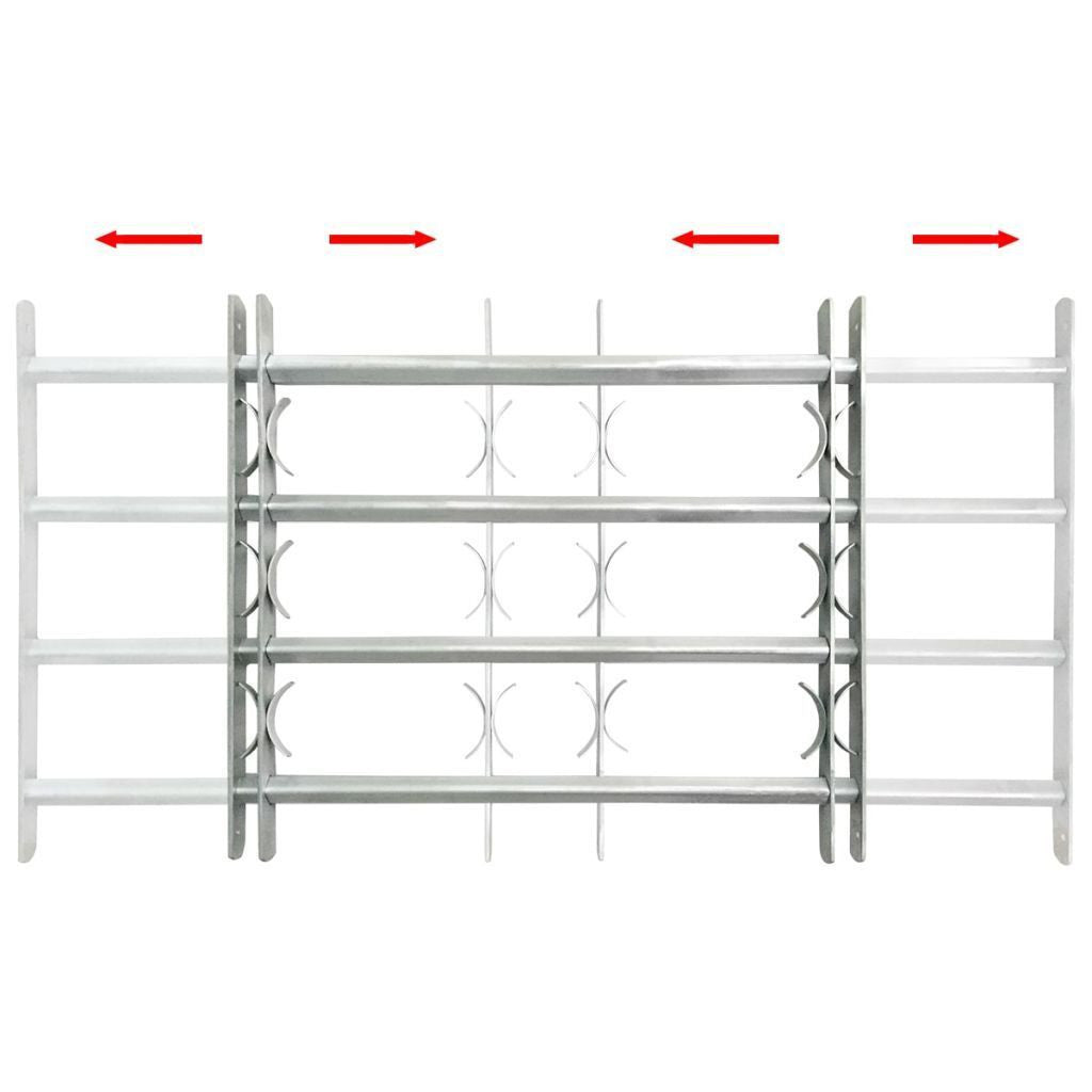 Adjustable safety grille for windows with 3 crossbars 700-1050 mm | Discreet, Reliable & Easy to Install — Smart Security Made Simple