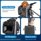 Expandable Bike Basket for Pets | Engineered for the Great Outdoors — Lightweight, Tough & Dependable