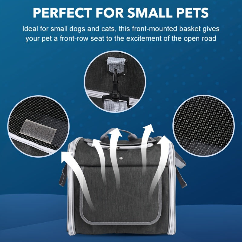 Expandable Bike Basket for Pets | Engineered for the Great Outdoors — Lightweight, Tough & Dependable