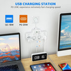 Wall-mounted Power Strip With Independent Switch — 2 USB A And 1 USB C | Cleverly Designed for Everyday Use — You'll Wonder How You Managed Without It