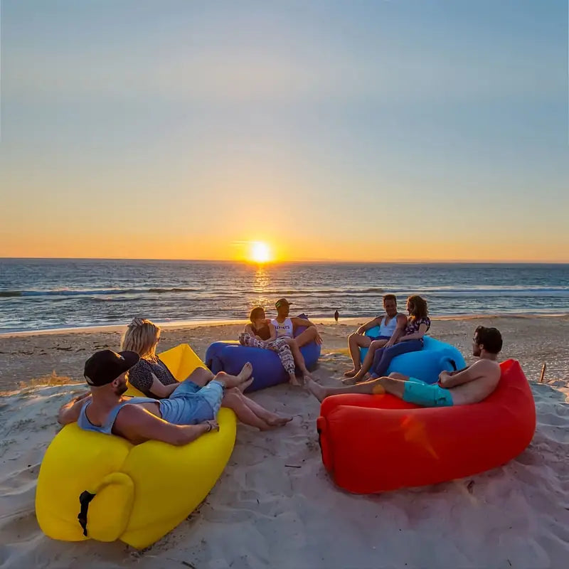Outdoor Air Lounger — Handy Air Mattress for Comfortable Outdoor Adventures | Festive, Charming & Built to Create Magical, Lasting Seasonal Memories