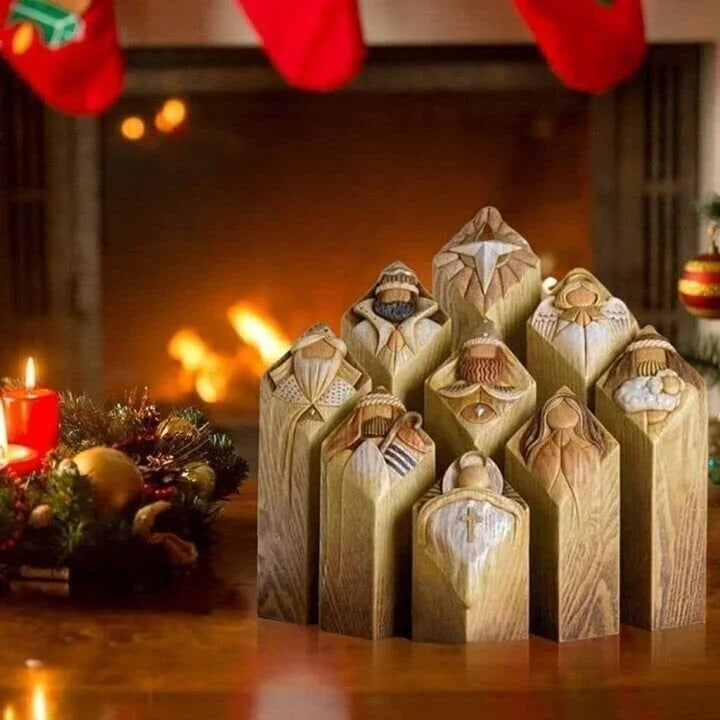 Nativity Scene Column Statues | The Perfect Seasonal Touch for Your Home — or as a Thoughtful Gift