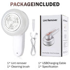 Rechargeable Electric Lint Remover for Clothing, Furniture, and Carpets | Intelligent Design Meets Reliable, Long-Lasting Everyday Performance