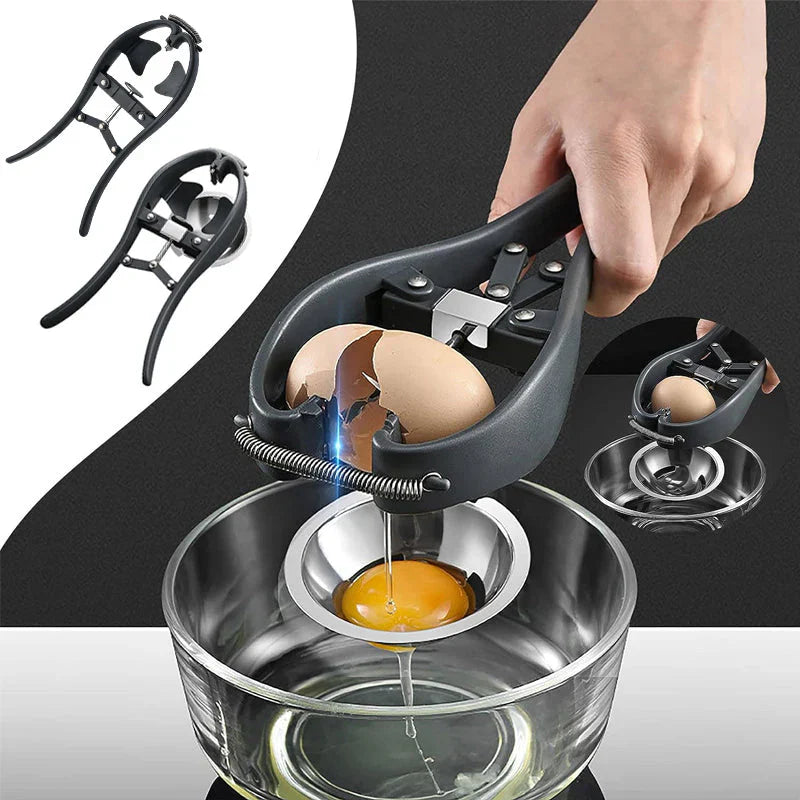 Stainless Steel Egg Cutter with Opening Mechanism | Compact, Stylish & Incredibly Useful — An Everyday Home Must-Have