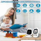 Wireless Video & Audio Baby Monitor with Night Vision and Two-Way Communication | Thoughtfully Designed for Newborns, Infants & Growing Toddlers
