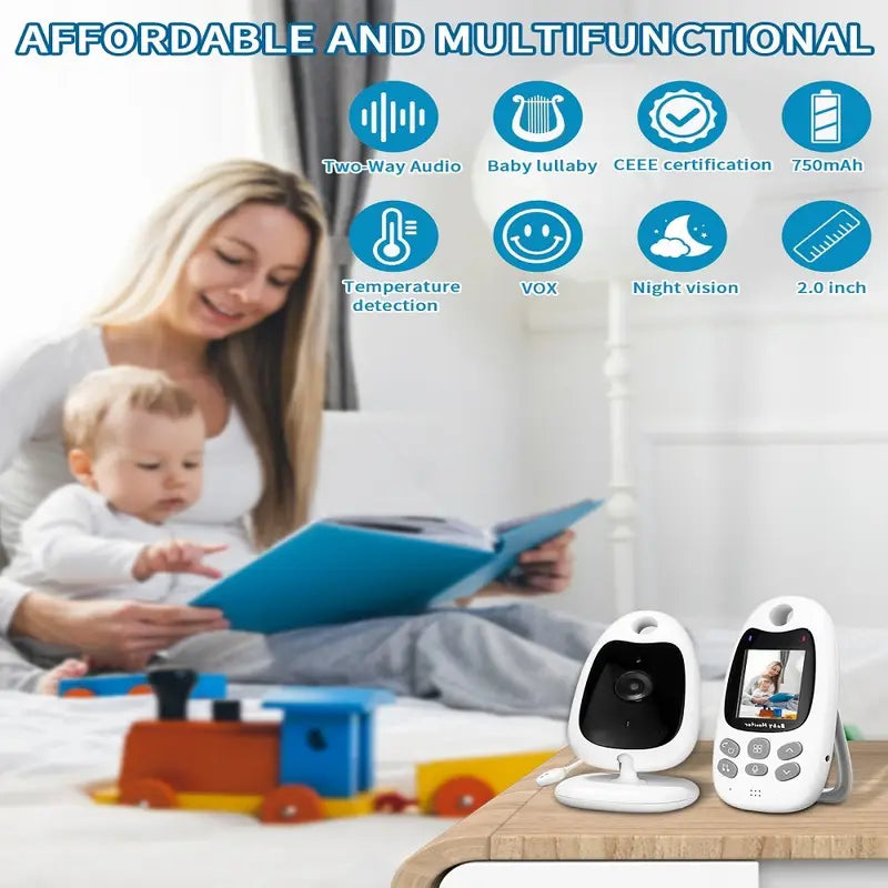 Wireless Video & Audio Baby Monitor with Night Vision and Two-Way Communication | Thoughtfully Designed for Newborns, Infants & Growing Toddlers