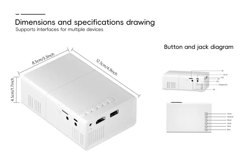 HD 720P — Fast Focus, Portable Projector | Smart, Reliable Technology for Easier, More Connected Everyday Living