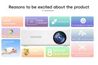 HD 720P — Fast Focus, Portable Projector | Smart, Reliable Technology for Easier, More Connected Everyday Living