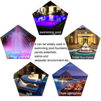 15W LED Stainless Steel Wall-Mounted Pool Light Landscape Underwater Light | Compact, Stylish & Incredibly Useful — An Everyday Home Must-Have