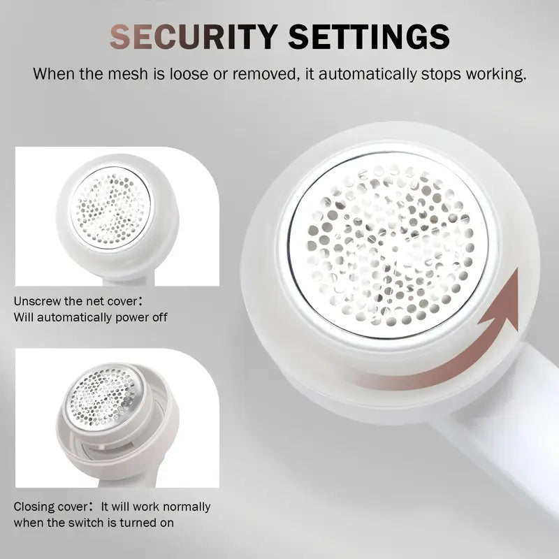 Rechargeable Electric Lint Remover for Clothing, Furniture, and Carpets | Intelligent Design Meets Reliable, Long-Lasting Everyday Performance