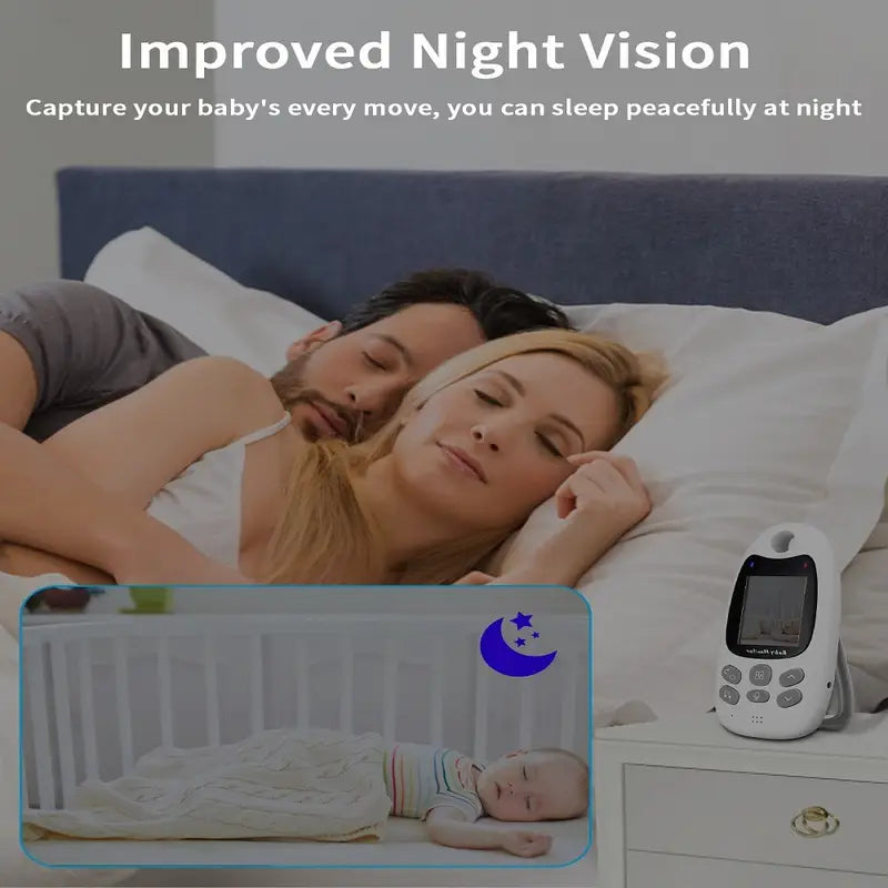 Wireless Video & Audio Baby Monitor with Night Vision and Two-Way Communication | Thoughtfully Designed for Newborns, Infants & Growing Toddlers