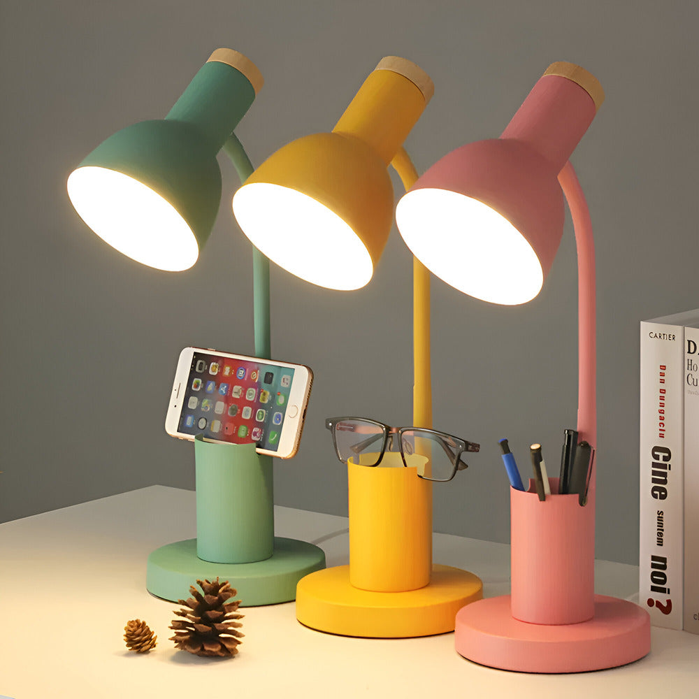 Modern Nordic LED table lamp with stylish pen holder | Stylish Home Essential That Transforms & Elevates Your Living Space