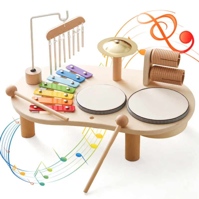 Wooden Music Station — Creative Musical Fun For Little Ones | Compact, Stylish & Incredibly Useful — An Everyday Home Must-Have