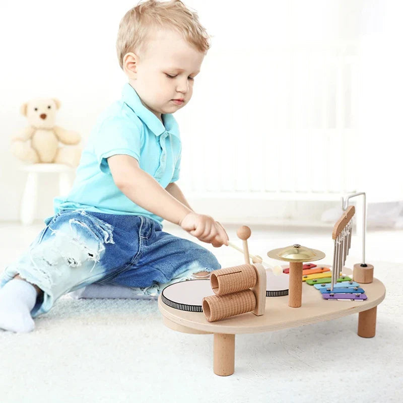 Wooden Music Station — Creative Musical Fun For Little Ones | Compact, Stylish & Incredibly Useful — An Everyday Home Must-Have