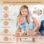 Wooden Music Station — Creative Musical Fun For Little Ones | Compact, Stylish & Incredibly Useful — An Everyday Home Must-Have