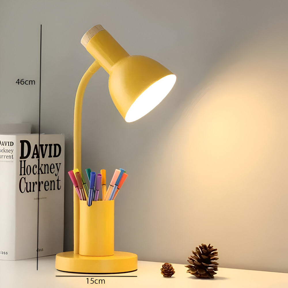 Modern Nordic LED table lamp with stylish pen holder | Stylish Home Essential That Transforms & Elevates Your Living Space
