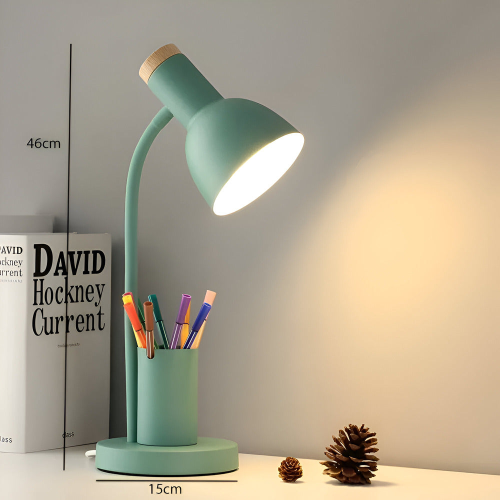 Modern Nordic LED table lamp with stylish pen holder | Stylish Home Essential That Transforms & Elevates Your Living Space