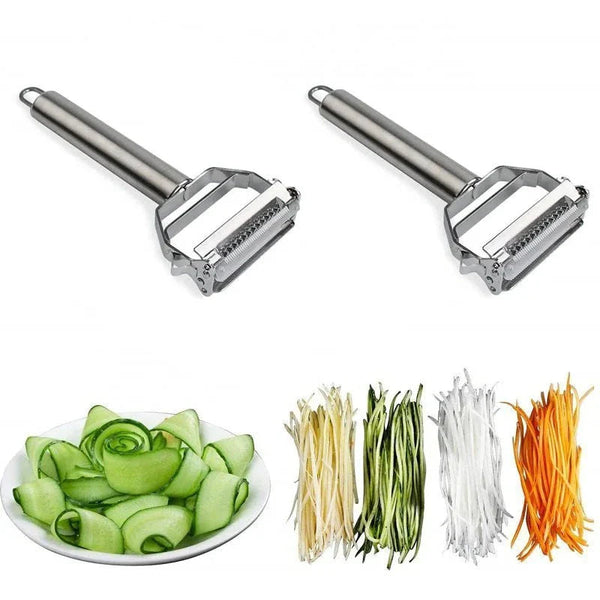Ultra-Sharp Stainless Steel Multifunction Vegetable Slicer | Time-Saving Kitchen Essential for Quicker, Easier, Stress-Free Cooking