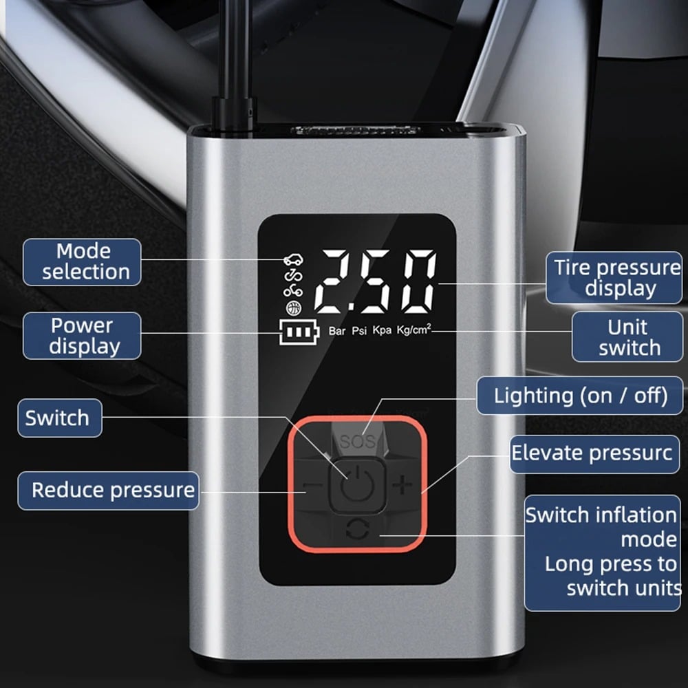 Smart Portable Electric Tire Inflator | Outstanding Quality & Great Value — A Genuine Everyday Essential