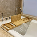 Bamboo Bathtub Tray — For Ultimate Relaxation | Compact, Stylish & Incredibly Useful — An Everyday Home Must-Have
