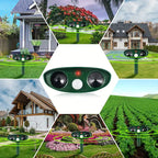 Solar-Powered Animal Repeller With Ultrasound | Premium Outdoor Essential for Garden Lovers — Built to Last Outdoors