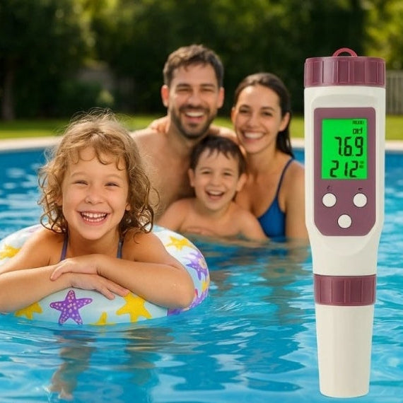 Digital pool tester — pH and chlorine measuring device for easy water analysis | Make Your Garden Beautiful, Functional & the Envy of the Neighbourhood