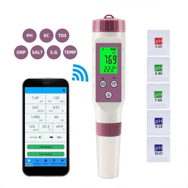 Digital pool tester — pH and chlorine measuring device for easy water analysis | Make Your Garden Beautiful, Functional & the Envy of the Neighbourhood