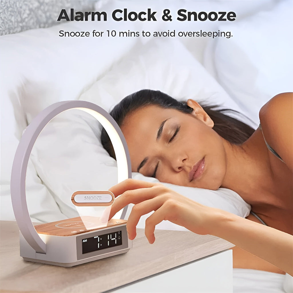 3-in-1 Table Lamp — Wireless Charging, Alarm Clock & Touch Control | Practical, Beautiful & Built to Last — The Smart Choice for Any Home