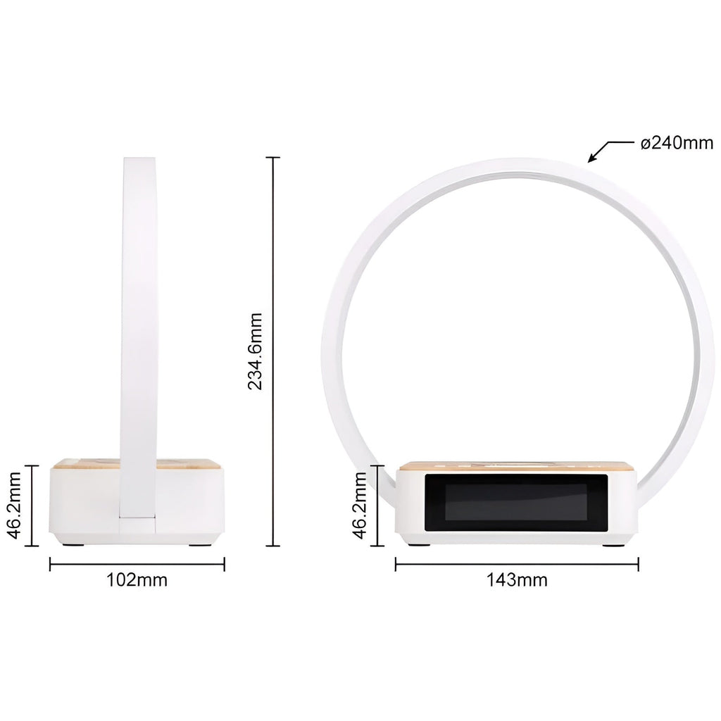 3-in-1 Table Lamp — Wireless Charging, Alarm Clock & Touch Control | Practical, Beautiful & Built to Last — The Smart Choice for Any Home