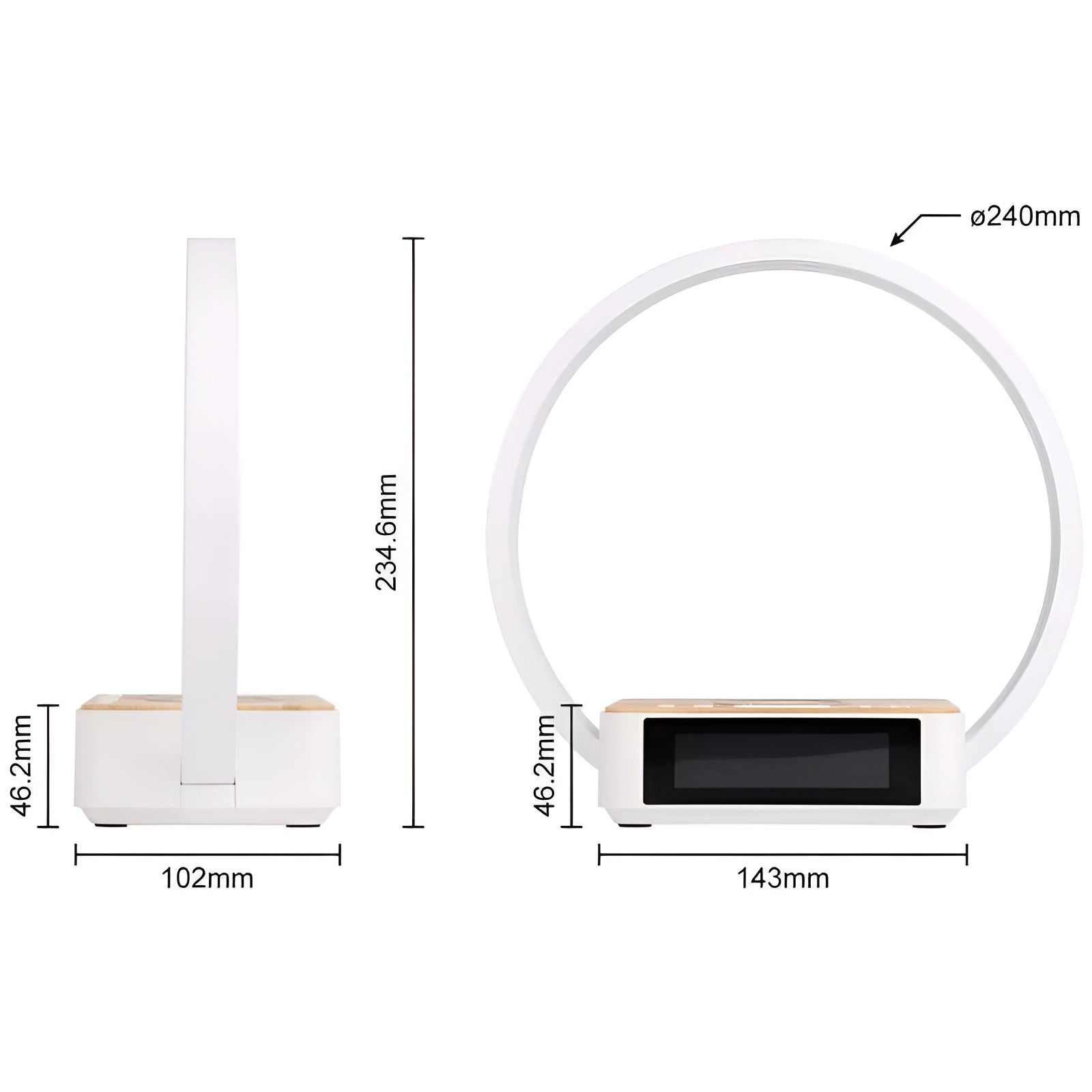 3-in-1 Table Lamp — Wireless Charging, Alarm Clock & Touch Control | Practical, Beautiful & Built to Last — The Smart Choice for Any Home