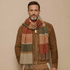 Men's Retro Suede Jacket with Lapel & Zipper Pockets | Vintage Style Overshirt for Men