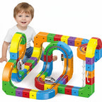 Magnetic Train Track Toy Set | Wooden Magnet Train Building Set for Kids — 51 or 81 Pieces