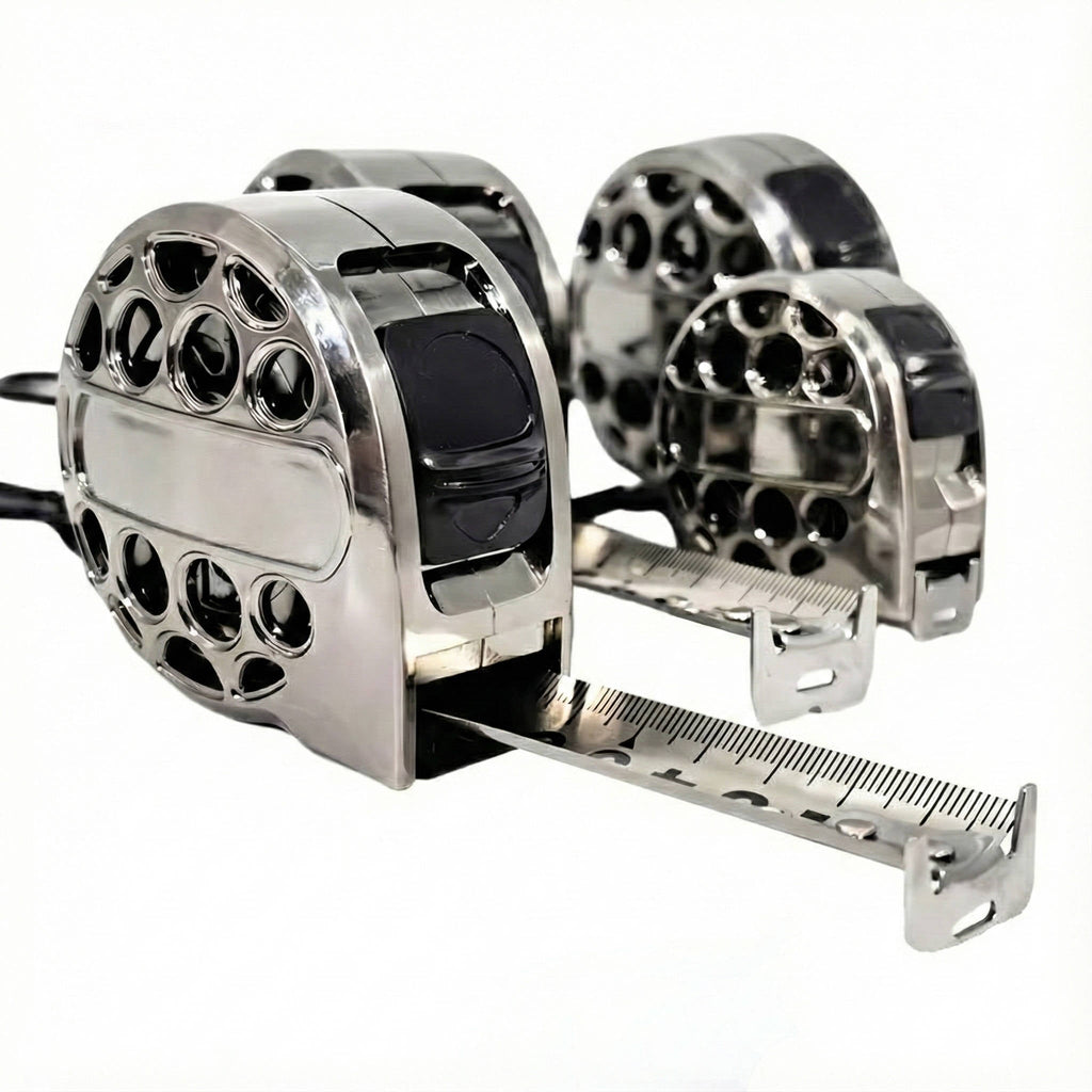 Carved Stainless Steel Measuring Tape | Heavy Duty Retractable Tape Measure for DIY & Trades