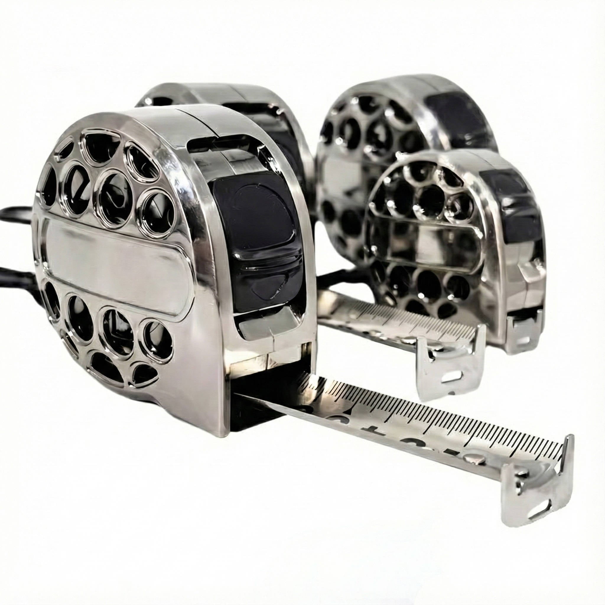 Carved Stainless Steel Measuring Tape | Heavy Duty Retractable Tape Measure for DIY & Trades