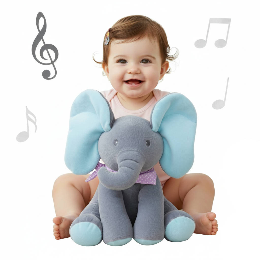 Peek a boo Talking Elephant toy | Imaginative Play for Boys & Girls — Hours of Fun & Skill-Building