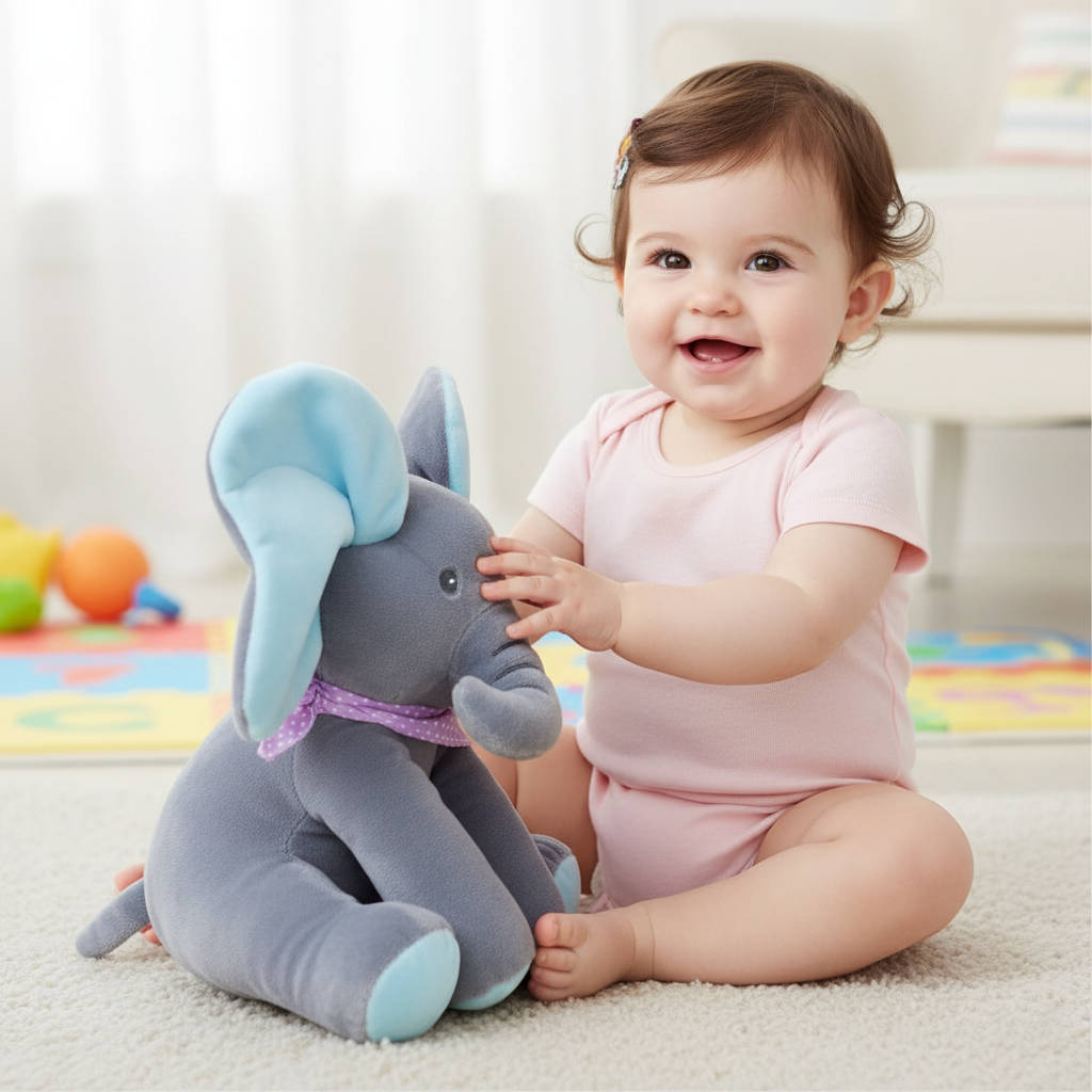 Peek a boo Talking Elephant toy | Imaginative Play for Boys & Girls — Hours of Fun & Skill-Building