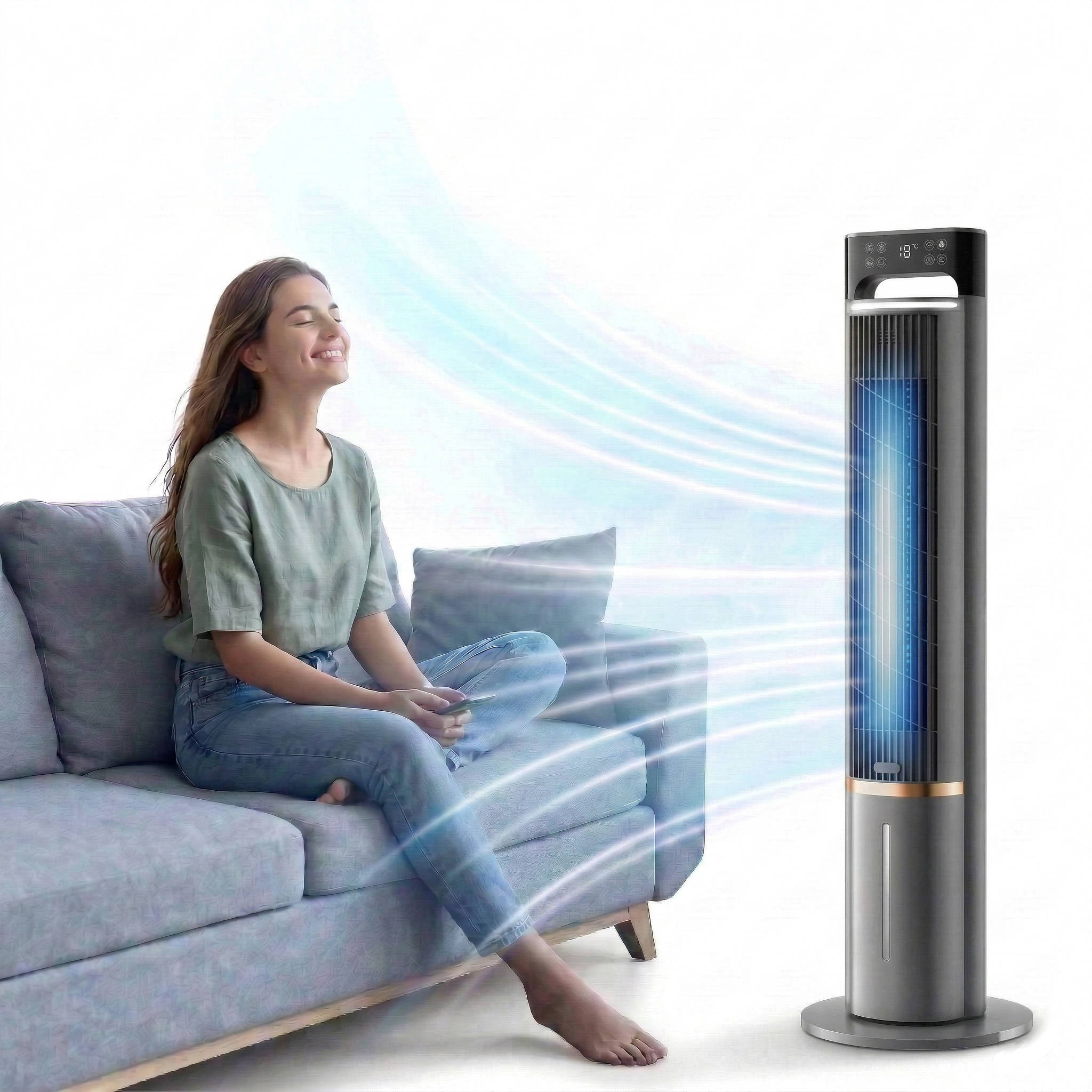 Portable Smart Air Conditioner for Bedroom | Quiet Windowless AC Unit for Sleep and Home Use