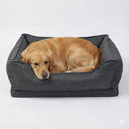 Orthopedic Anti-Slip Dog Car Seat Cover | Waterproof Back Seat Protector with Pet Bed
