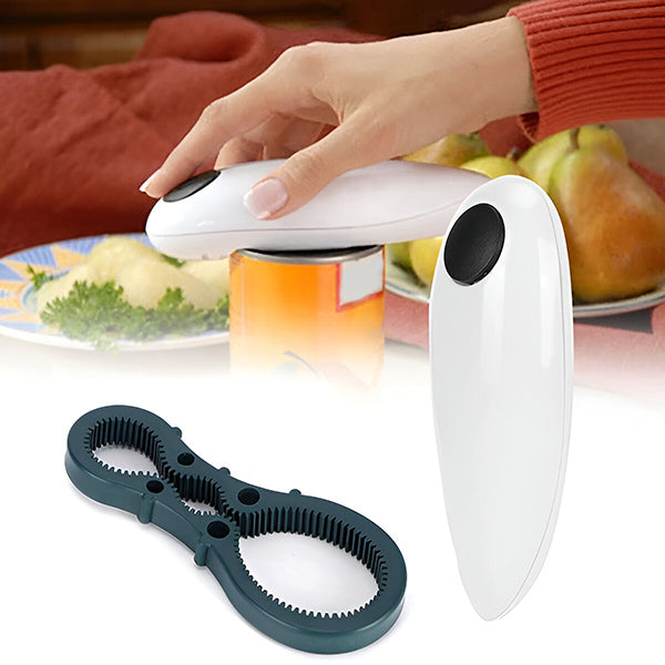 Electric Can Opener and Bottle Opener | Effortlessly Functional Home Essential for Clean, Organised Living