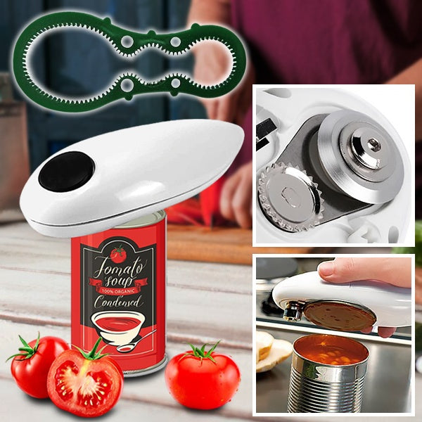 Electric Can Opener and Bottle Opener | Effortlessly Functional Home Essential for Clean, Organised Living