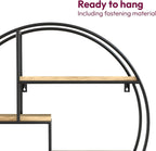 Industrial round wall shelf | Practical, Beautiful & Built to Last — The Smart Choice for Any Home