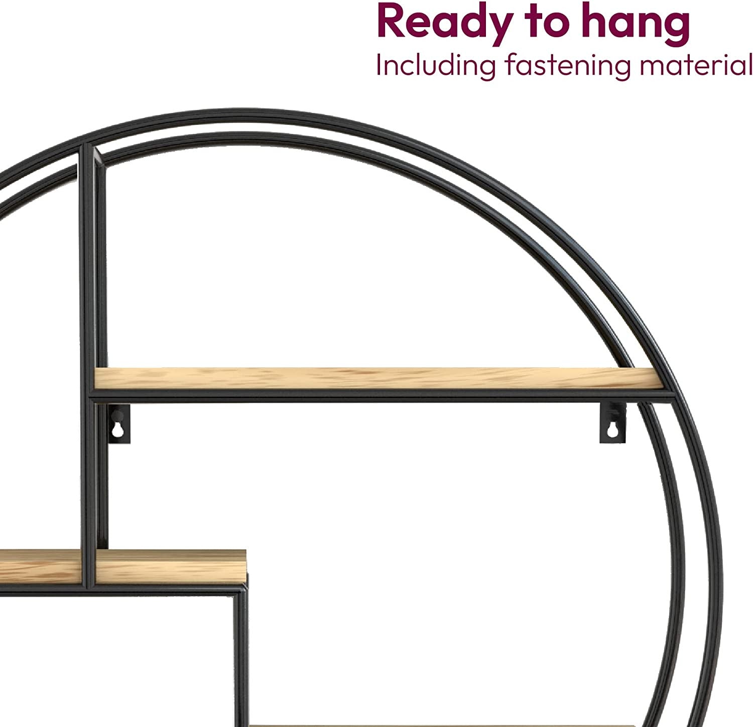 Industrial round wall shelf | Practical, Beautiful & Built to Last — The Smart Choice for Any Home