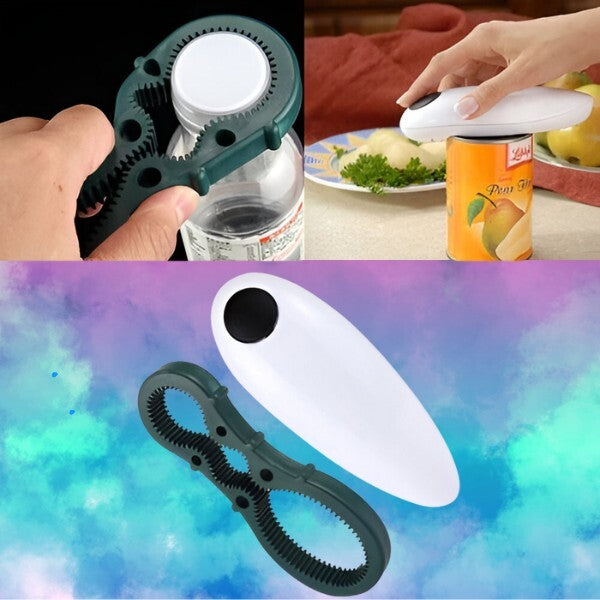 Electric Can Opener and Bottle Opener | Effortlessly Functional Home Essential for Clean, Organised Living